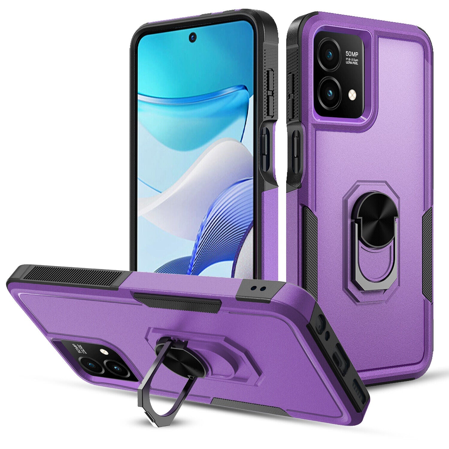Heavy Duty Ring Case for Motorola Moto G Stylus 5G (2023) Heavy Duty Ring Case for Motorola Moto G Stylus 5G (2023)